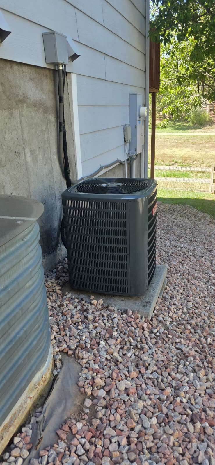 Goodman AC condenser installation